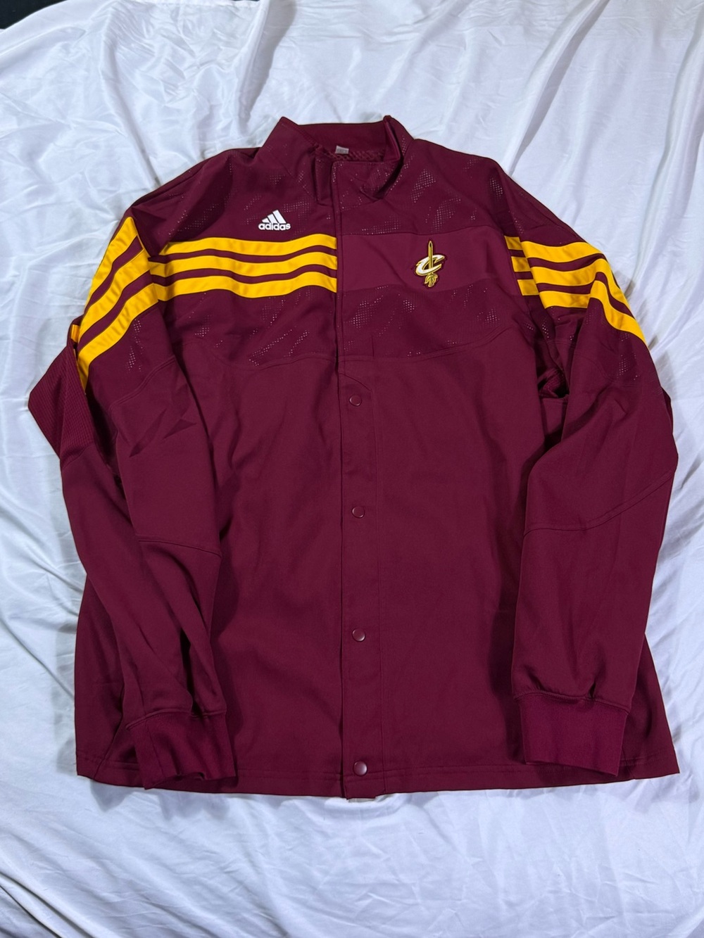 Adidas Cleveland Cavaliers Maroon & Gold Team Warm-Up Jacket 4x